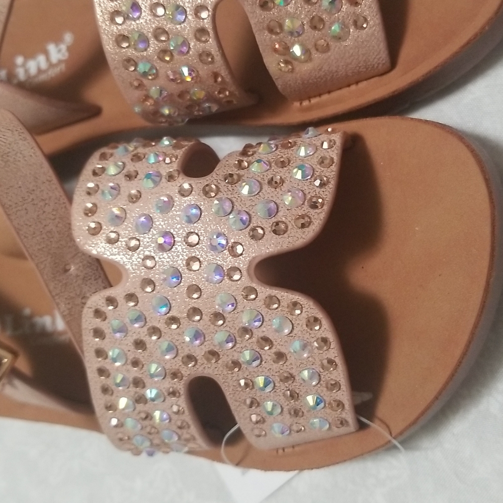 Girls gold sandals - Picture 3 of 3